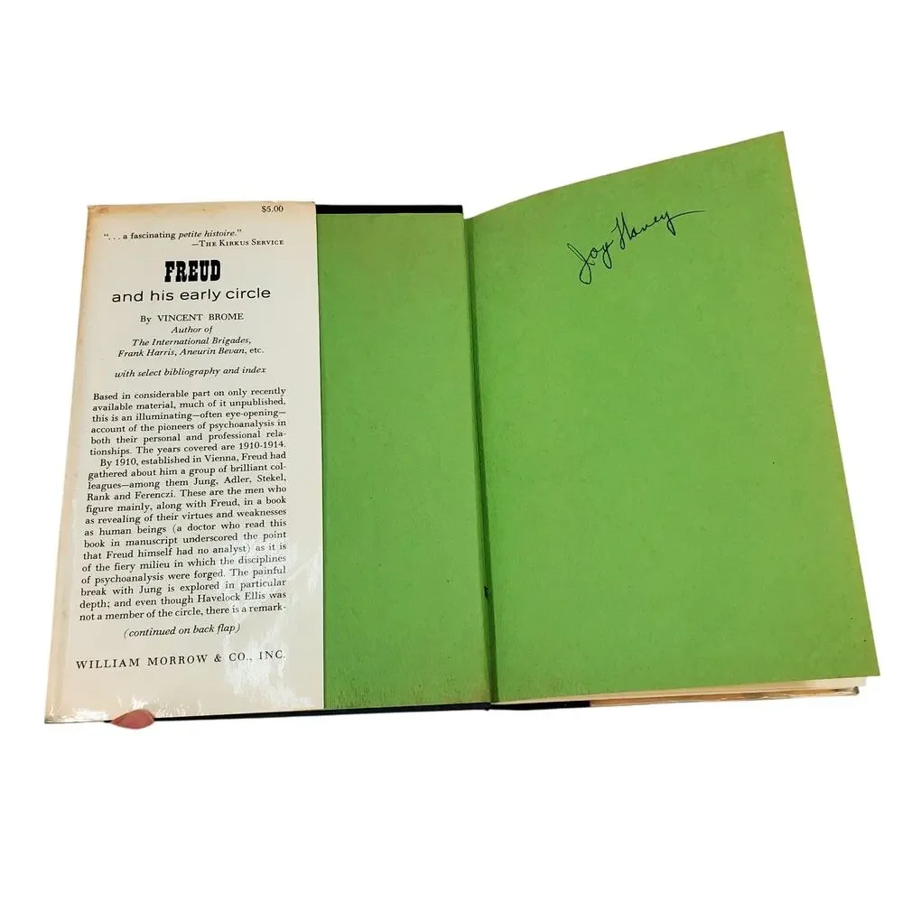 Vtg Freud And His Early Circle by Vincent Brome William Morrow 1968 HC